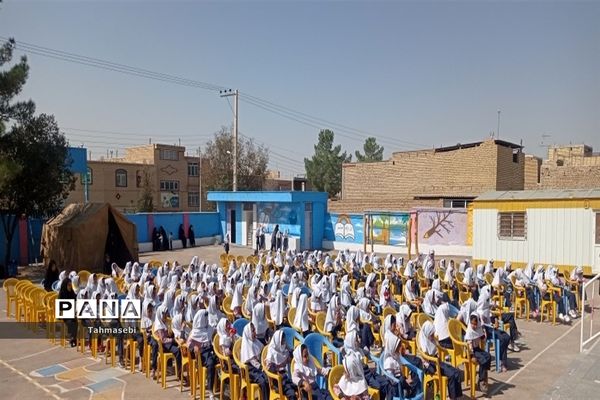 مراسم نمادین بازگشایی مدارس در شهرستان ورزنه-اصفهان