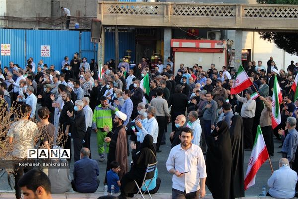 راهپیمایی مردم اهواز علیه اغتشاشات