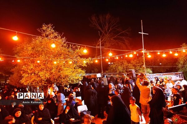 وداع با پیکر شهید دفاع مقدس در بوستان طاووسیه سعدی