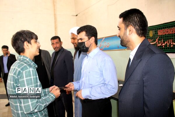 افتتاح زمین چمن دبیرستان دکتر شریعتی  بوشهر