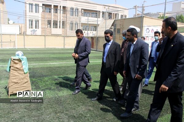 افتتاح زمین چمن دبیرستان دکتر شریعتی  بوشهر