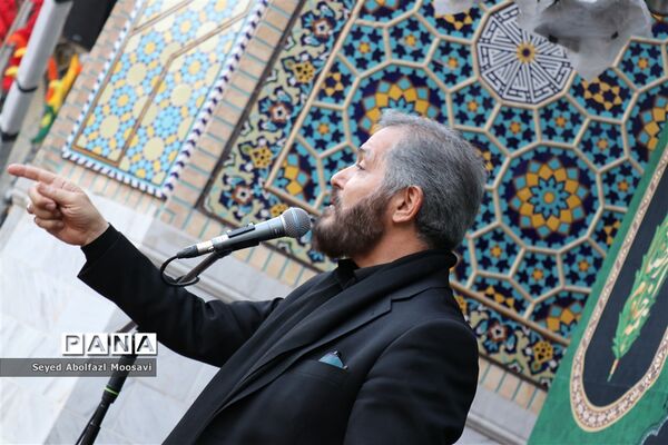 عزاداری هیات دانش‌آموزی ابناء الرضا در حرم مطهر رضوی