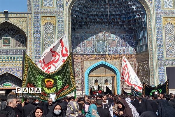 دسته‌های عزاداری مشهد در روز رحلت پیامبر اکرم(ص) و شهادت امام حسن مجتبی(ع)