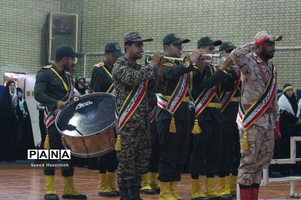 صبحگاه مشترک فرهنگیان بسیجی قم در هفته دفاع مقدس-2