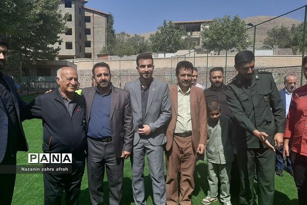 افتتاحیه زمین چمن شهید‌میریعقوبی روستای سادات محله رودهن