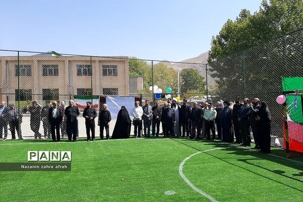 افتتاحیه زمین چمن شهید‌میریعقوبی روستای سادات محله رودهن