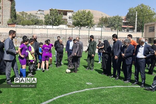 افتتاحیه زمین چمن شهید‌میریعقوبی روستای سادات محله رودهن