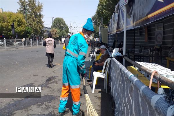 برپایی موکب فرهنگی و مذهبی با همکاری طرح  گام‌های عاشقی ناحیه ۴ و ۶ مشهد مقدس