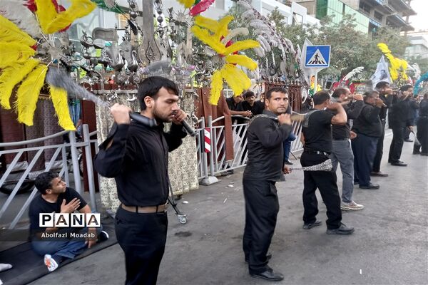 دسته‌های عزاداری مشهد در روز شهادت امام رضا(ع)