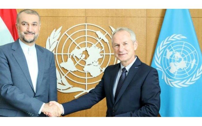 دیدار و گفت‌وگوی وزیر خارجه ایران با رئیس مجمع عمومی سازمان ملل