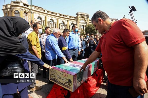 مراسم تشیع شهید گمنام