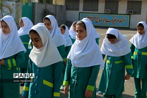 مراسم آغاز امامت امام زمان در دبستان شهیدان حجازی گلوگاه