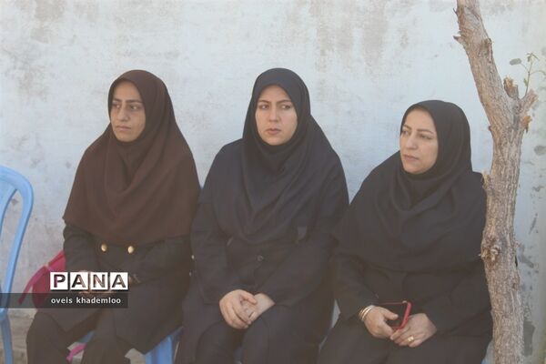 مراسم آغاز امامت امام زمان در دبستان شهیدان حجازی گلوگاه