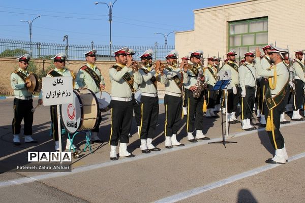 صبحگاه مشترک یگان‌های نمونه نیروهای مسلح استان سمنان