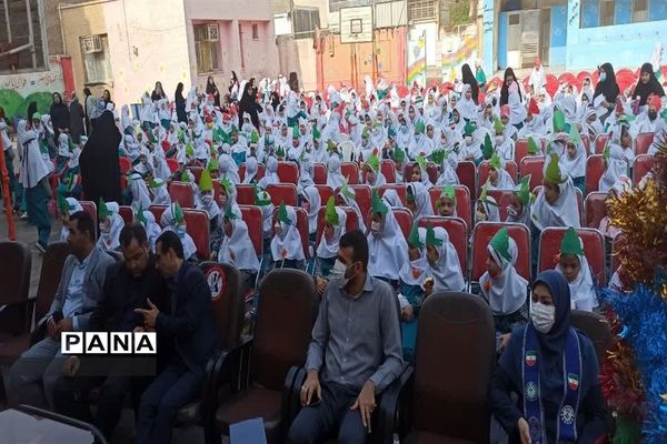 زنگ جشن عاطفه‌ها در مدرسه شمس یک ناحیه یک اهواز