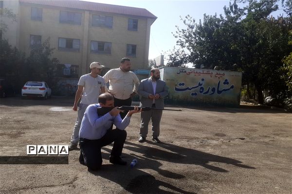 مسابقات تیراندازی در اداره آموزش و پرورش منطقه 16