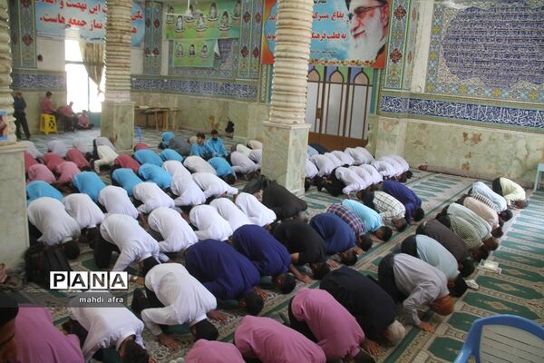 طرح نور چشم، نماز جماعت دانش‌آموزی در شهرستان بهبهان