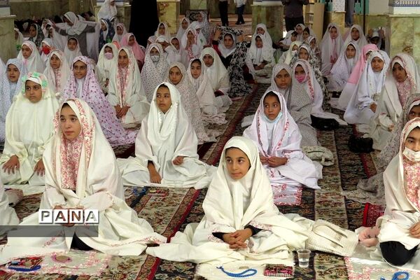 برگزاری مراسم «نماز نور چشم من» در امامزاده حضرتین شهرستان قدس