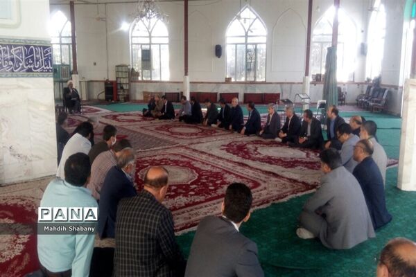 جلسه اخلاق کارگزاران نظام ورونمایی از اتاق عقد در امامزاده سید محمد (ع)کاشمر