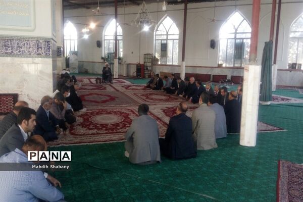 جلسه اخلاق کارگزاران نظام ورونمایی از اتاق عقد در امامزاده سید محمد (ع)کاشمر