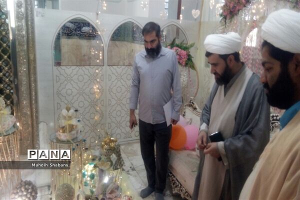 جلسه اخلاق کارگزاران نظام ورونمایی از اتاق عقد در امامزاده سید محمد (ع)کاشمر