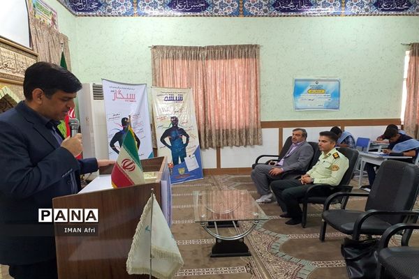 گرامیداشت هفته فراجا در دبیرستان آیت الله گلپایگانی ناحیه یک اهواز