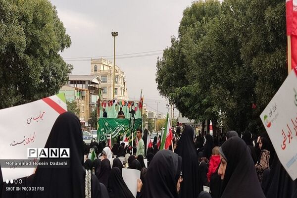 اجتماع بزرگ بانوان خرمدره در حمایت از حجاب و عفاف