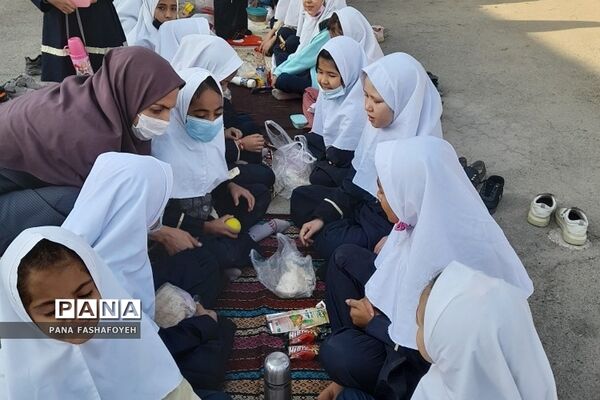 طرح صبحانه سالم در دبستان میعاد فشافویه