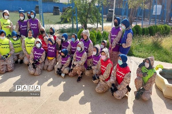 بازی پینت‌بال فرصتی برای شادی دانش‌آموزان دبیرستان شاهد حجاب