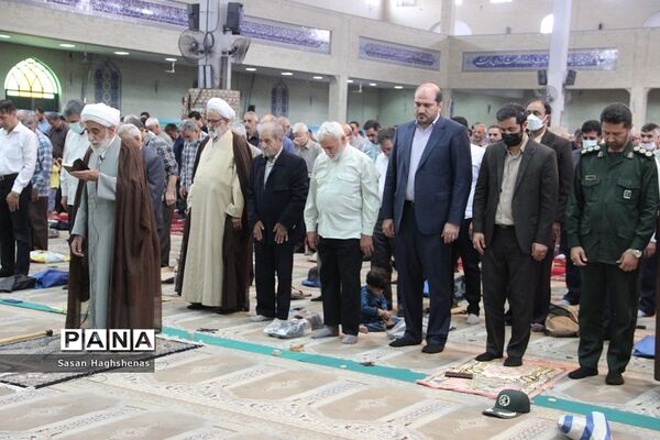 مراسم نمازجمعه و تشییع پیکرشهیدمدافع حرم باحضور استاندارتهران در اسلامشهر