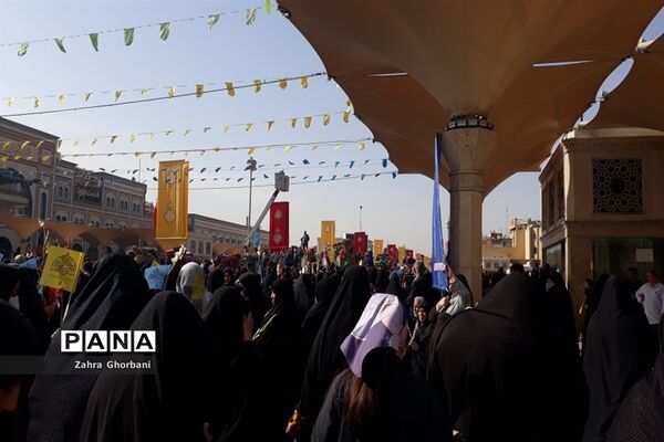 کاروان نمادین ورود حضرت فاطمه معصومه(س) به قم