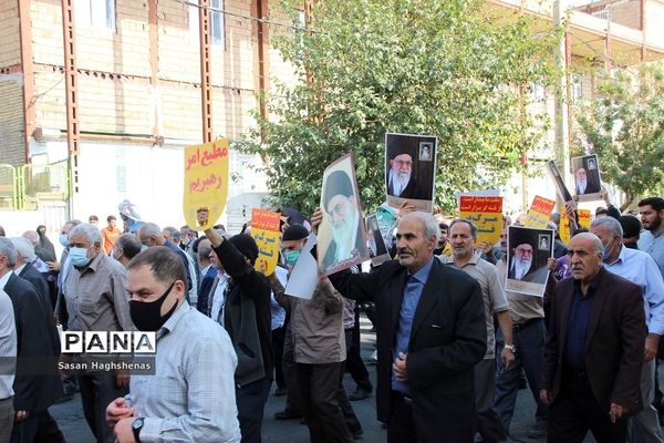 راهپیمایی مردم اسلامشهردرمحکومیت جنایت اخیراستکبارجهانی