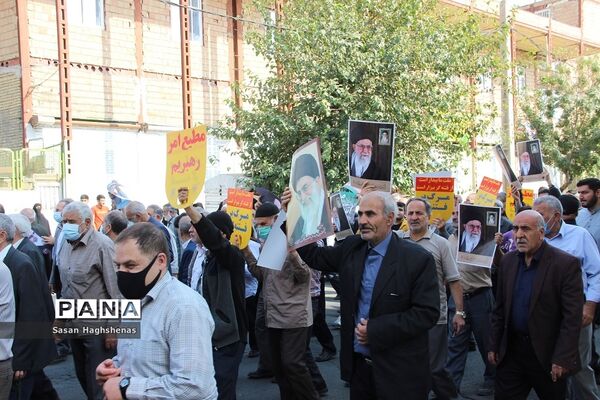 راهپیمایی مردم اسلامشهردرمحکومیت جنایت اخیراستکبارجهانی