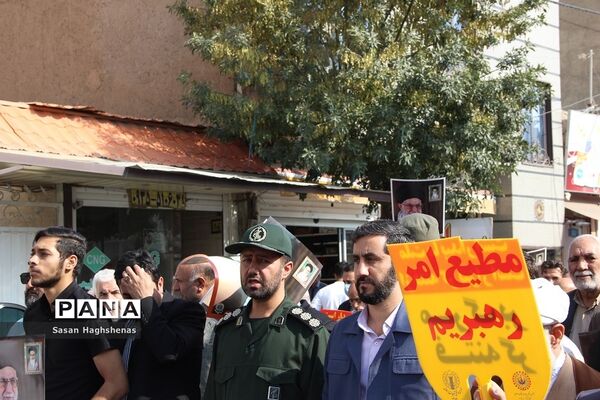 راهپیمایی مردم اسلامشهردرمحکومیت جنایت اخیراستکبارجهانی