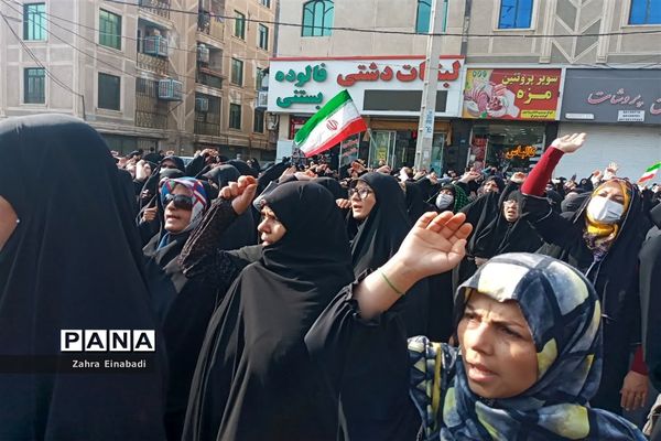 راهپیمایی مردم ملارد به مناسبت حادثه تروریستی شهدای حرم شاهچراغ (ع)