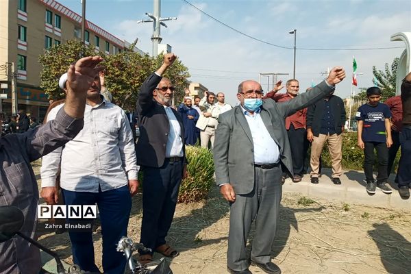 راهپیمایی مردم ملارد به مناسبت حادثه تروریستی شهدای حرم شاهچراغ (ع)