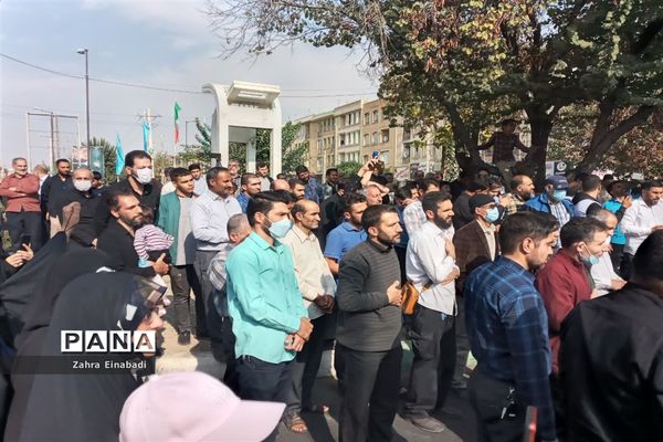 راهپیمایی مردم ملارد به مناسبت حادثه تروریستی شهدای حرم شاهچراغ (ع)