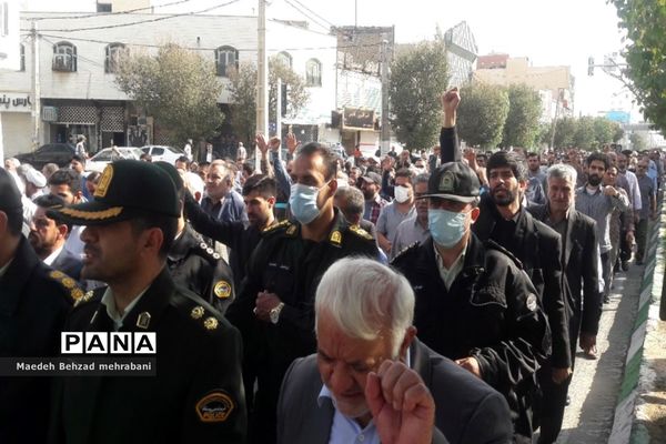 راهپیمایی باشکوه مردم شهرستان قرچک