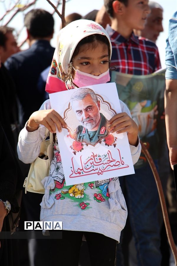 راهپیمایی مردم خراسان جنوبی در محکومیت اغتشاشات اخیر