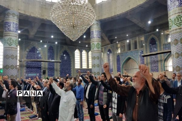 عزاداری و اعلام انزجار مردم خرمدره در پی حادثه تروریستی حرم شاهچراغ(ع)