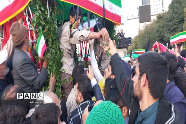 تشییع پیکرهای پاک شهدای حرم شاهچراغ در مشهد مقدس