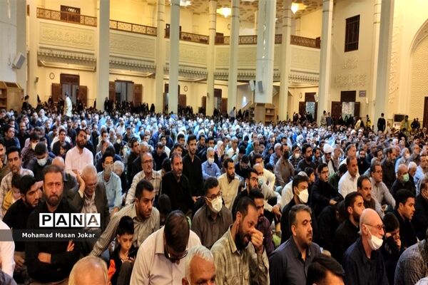 مراسم بزرگداشت شهدای حادثه تروریستی حرم مطهر شاهچراغ با حضور وزیر آموزش و پرورش