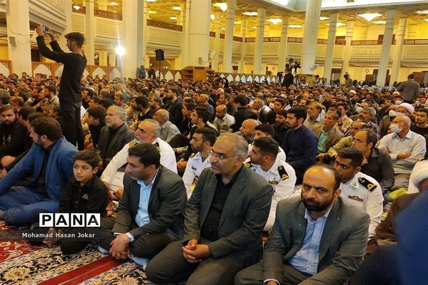 مراسم بزرگداشت شهدای حادثه تروریستی حرم مطهر شاهچراغ با حضور وزیر آموزش و پرورش