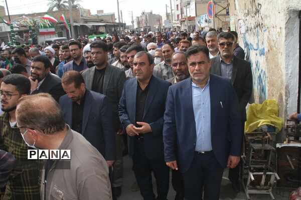 تشییع پیکر پاک دو شهید حادثه تروریستی شاهچراغ در بهبهان
