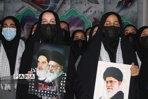 مراسم گرامیداشت دانش‌آموزان شهید جنایت تروریستی حرم مطهر احمد بن موسی شاهچراغ در بوشهر