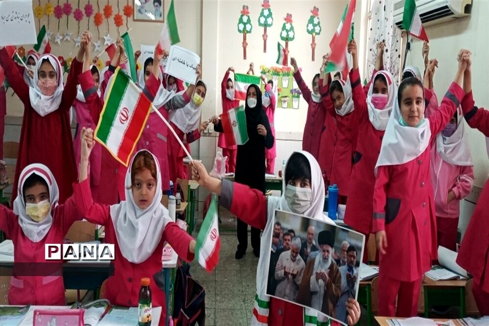 پویش دانش‌آموزی «پرچم نماد وطن» در اندیمشک