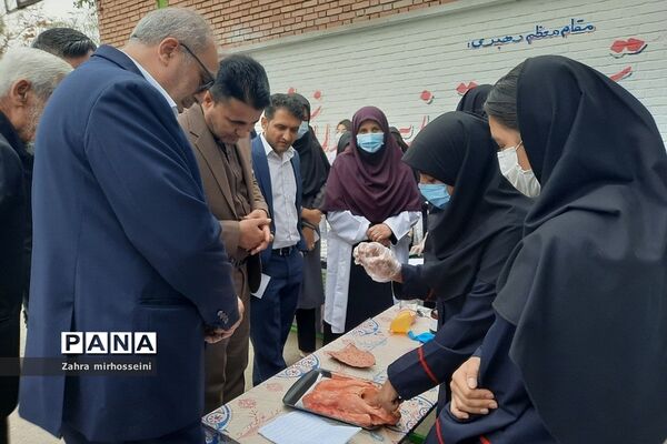 بزرگداشت روز آزمایشگاه در دبیرستان حدیث کسا خاورشهر