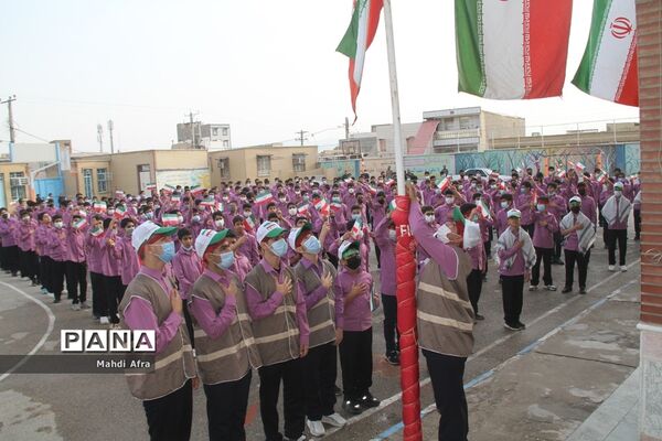 نواخته شدن زنگ استکبار ستیزی در مدارس شهرستان بهبهان