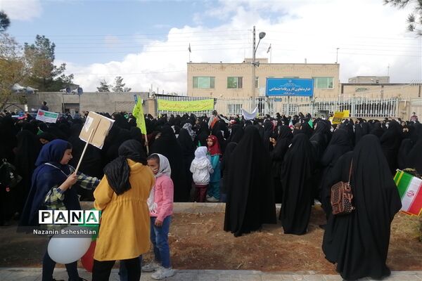 راهپیمایی 13 آبان در شهر قاین