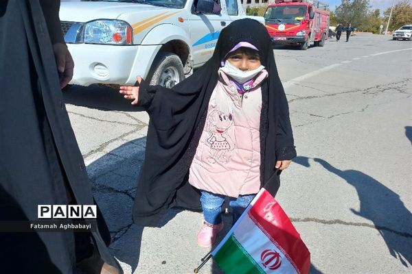 حضور پرشور مردم شهرستان بن در راهپیمایی 13آبان